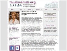 Tablet Screenshot of faustmanlab.org